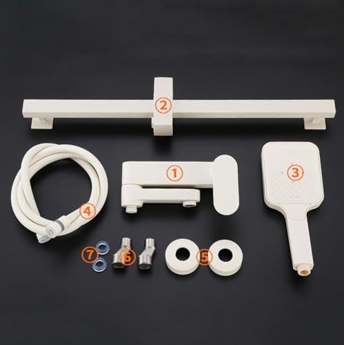 BiaoTeng Wall-Mounted bathtub shower faucet set with 4 shower modes