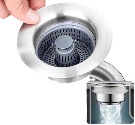 EMSTAR 3-in-1Kitchen Drain Stopper Strainer