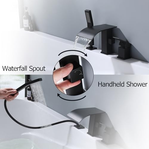 Roman Tub Faucet Set - Hand Shower Bathtub Faucet