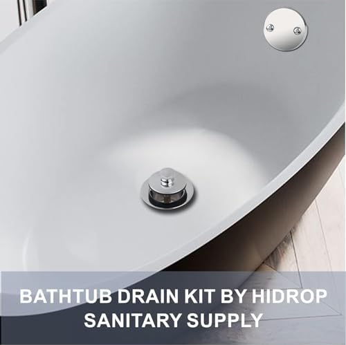 HIDROP bathtub drain lift kit with Chrome plated finish