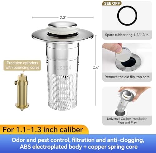 Bathroom Sink Drain Hair Catcher