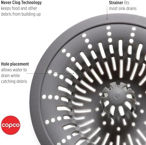 High-Performance Sink Strainer by Copco Keep Drains Clog-Free
