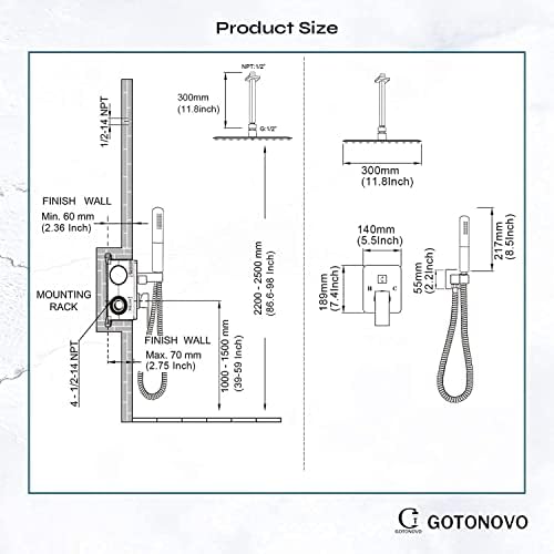 Ceiling-Mount Showers Luxury for Home Bathroom