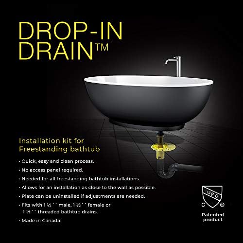 Installation Kit for Freestanding Bathtub Drain