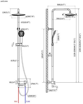 PHASAT Shower Fixtures