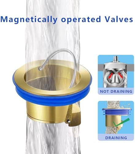 Premium Long-Lasting Gold-Plated Drain Backflow Preventer for Home Use