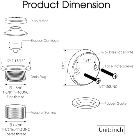 Golden bathtub drain set all-metal corrosion-resistant