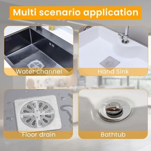 Dispoable shower drain hair catcher - waterproof mesh stickers for bathroom essentials