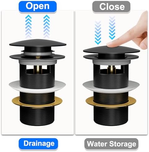 Pop-Up Drain Lock-Stock Two-Mates