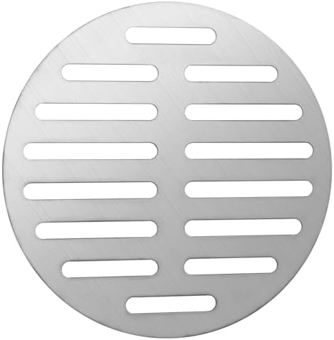6 Inch Round Stainless Steel Floor Drain Cover Silver