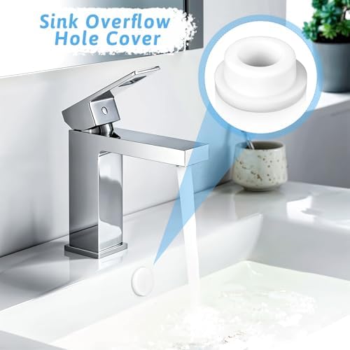 6-Piece Reusable Sink Overflow Covers