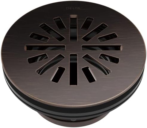 Delta Faucet 4 Inch Round Shower Floor Drain Oil Rubbed Bronze