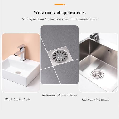 4 Inch Round Disposable Shower Drain Hair Catcher White 30 PCS