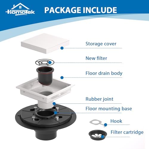 Effortless Design HOMOTEK 4 Shower Drain