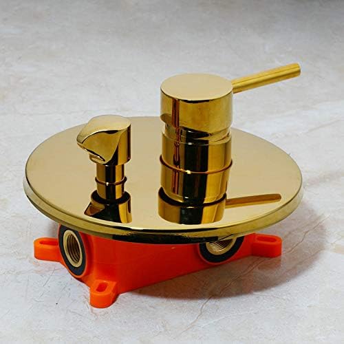 Brushed Gold Solid Brass Bathroom Shower Set