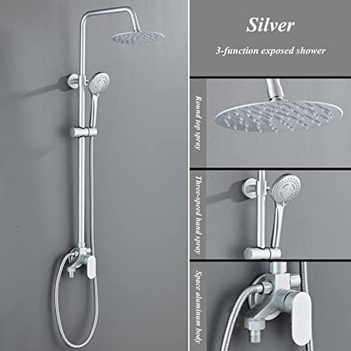 Wall-Mounted 3-Mode 2-in-1 Shower System