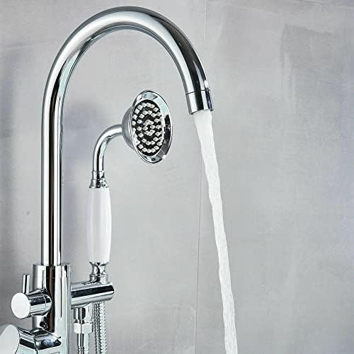 Durable 2-Handle Bathtub Shower Faucet with Rain shower Heads - Brass Construction