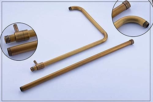 Huin Retro Shower Faucet Set Single Handle Wall-Mounted Bathroom Faucet