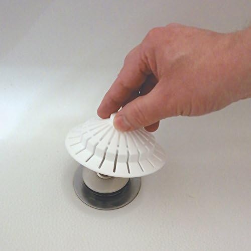 Danco 10771P Dual Suction Cup Hair Catcher for Tub