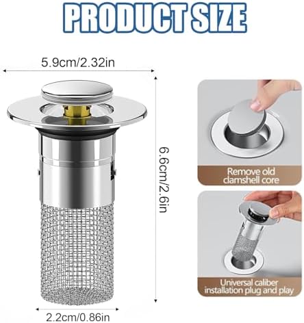 2025 New Must-Have Bath Sink Drain Hair Catcher - No More Clogs