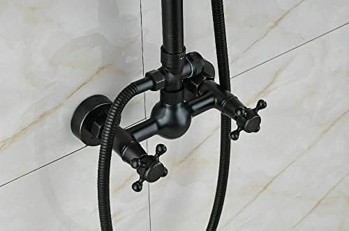 Wall-Mounted Rain shower Faucet System with Hand-Held Shower Faucet