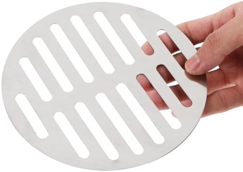 6 Inch Round Stainless Steel Floor Drain Cover Silver