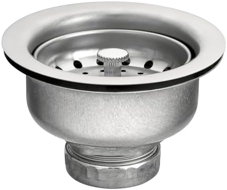 Moen 22037 3-12 Inch Drop-In Basket Strainer with Drain Assembly Satin