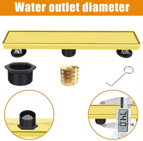 Stainless Steel Linear Shower Drain Kit