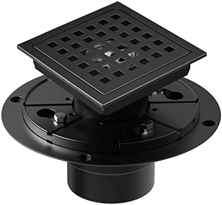 4 38 Inch Black Shower Drain Kit