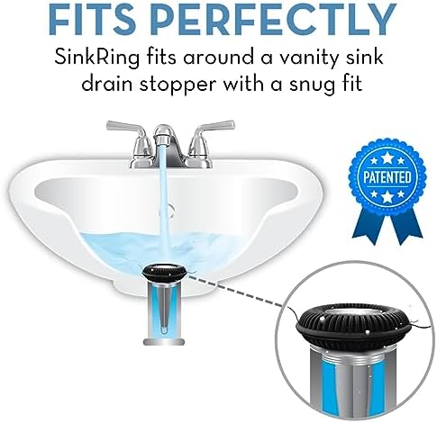 Bathroom Sink Drain Protector - Hair and More Caught