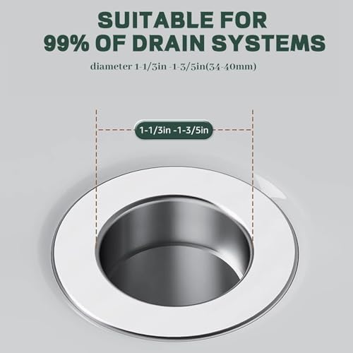 Efficient Oxinome Drain Stainless Steel Clog-Free Easy to Install