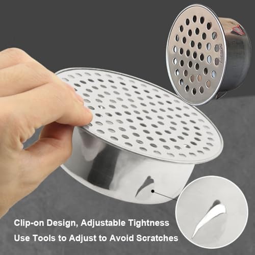 High-Quality 304 Stainless Steel Floor Drain Covers with Silver Caps