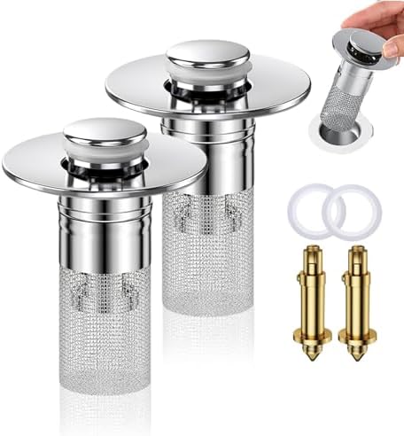 2-Piece Stainless Steel Sink Stopper