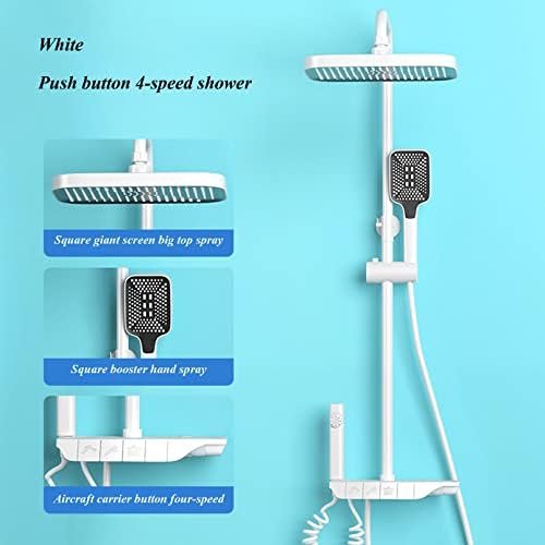 Luxury Push-Button Shower Head Combo Set