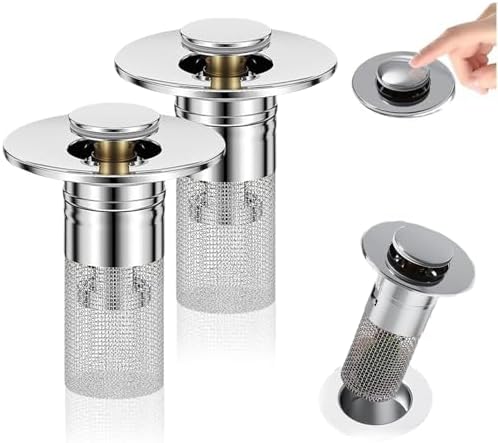 2025 New Must-Have Bath Sink Drain Hair Catcher - No More Clogs