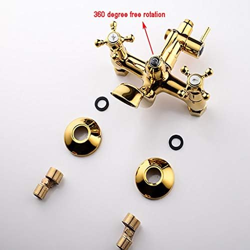 GSPDJ Gold-Plated 3-Function Bathroom Shower System