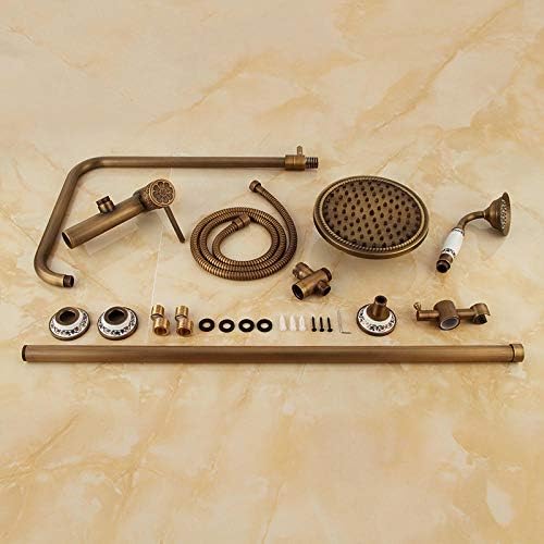 Wall-Mounted Brass Rain Shower Faucet