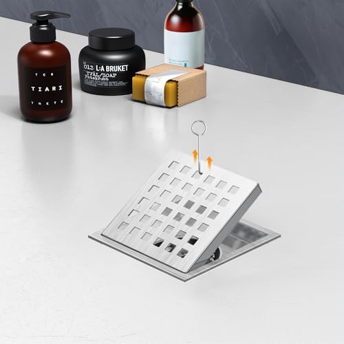 Perfect for the Latest Trends NIREU 4-Inch Square Floor Drain