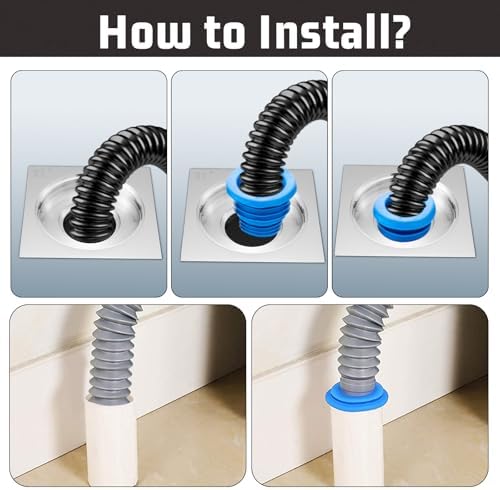 3-Piece Silicone Drain Plug Set Great for homes and offices