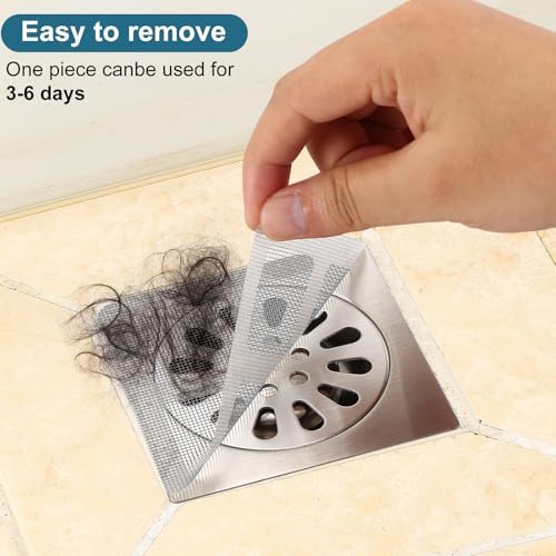 150 Piece Disposable Hair Catchers White for Bathroom Kitchen and Bathtub Use