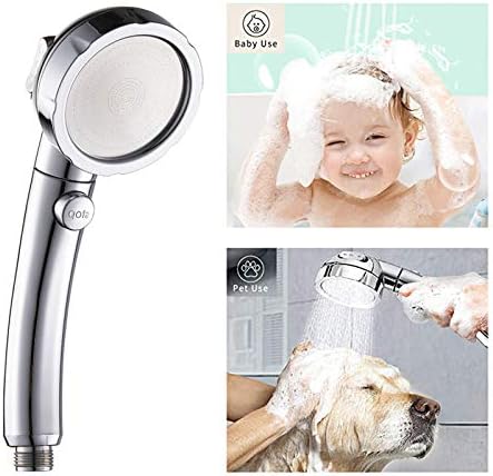 KAIYING Chrome High Pressure Detachable Shower Head with 3 Spray Modes