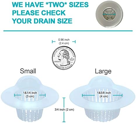 25 Pack Hair Catcher for Bathroom Sink or Bathtub