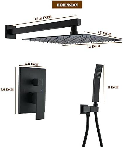 LED Rain shower Set