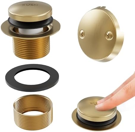 Golden bathtub drain set all-metal corrosion-resistant