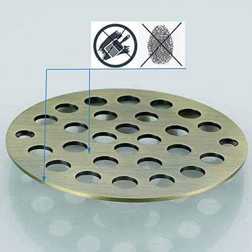 Vouruna 4 Shower Strainer Cover with 4-Inch Screw-in Drain