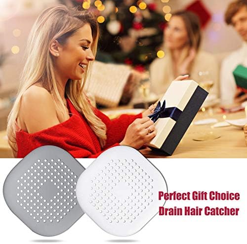 Simply Suction-Cup Hair Catcher for Showers 2-Pack