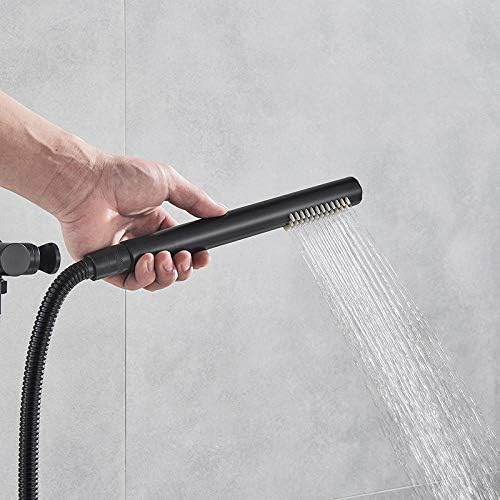 Huin Brass Black Thermostatic Shower Set