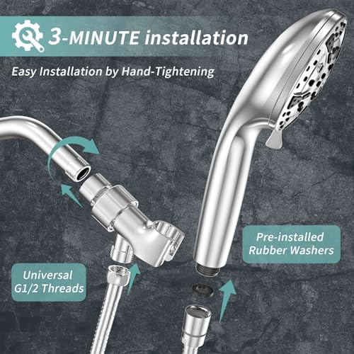 Stunning 8-Mode Handheld Shower Head