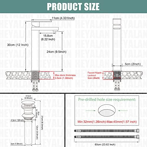 Heyalan Matte Black Shower System
