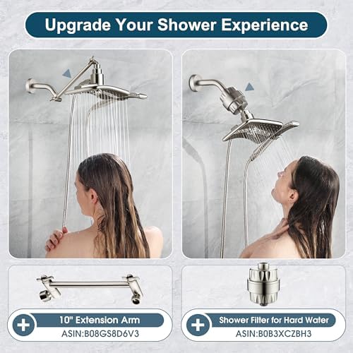 Durable Dual Shower Head Combo